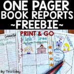 Free One Pager Book Report Template