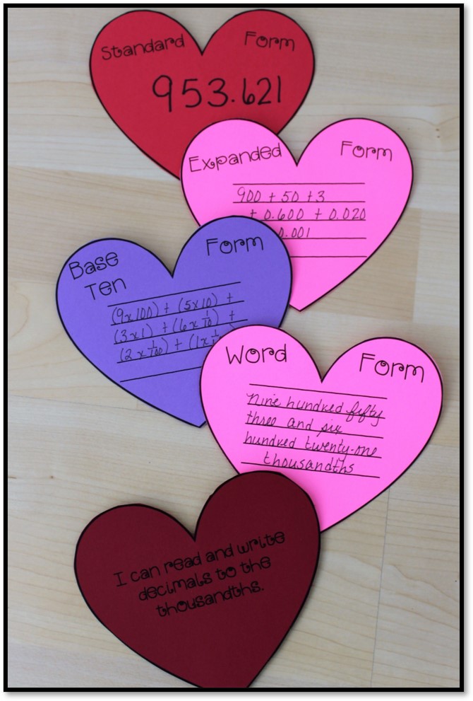 Valentine's Day Math Activities Upper Elementary