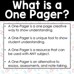 One Pager Book Reports - Fun and Engaging Book Report Templates for any ...