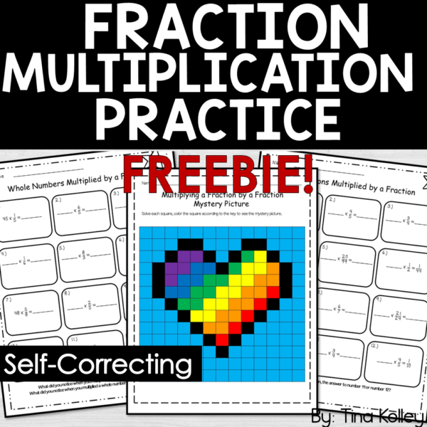 Multiplying Fractions Worksheets FREE