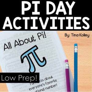 Pi Day Activities Middle School Math & ELA