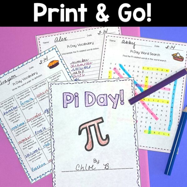 Free Pi Day Activities for fifth grade