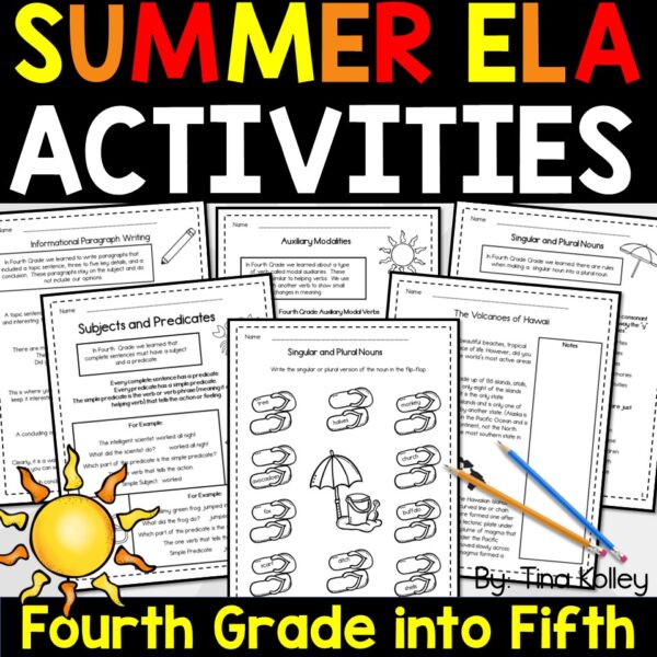 Summer Review Packet for 4th Grade