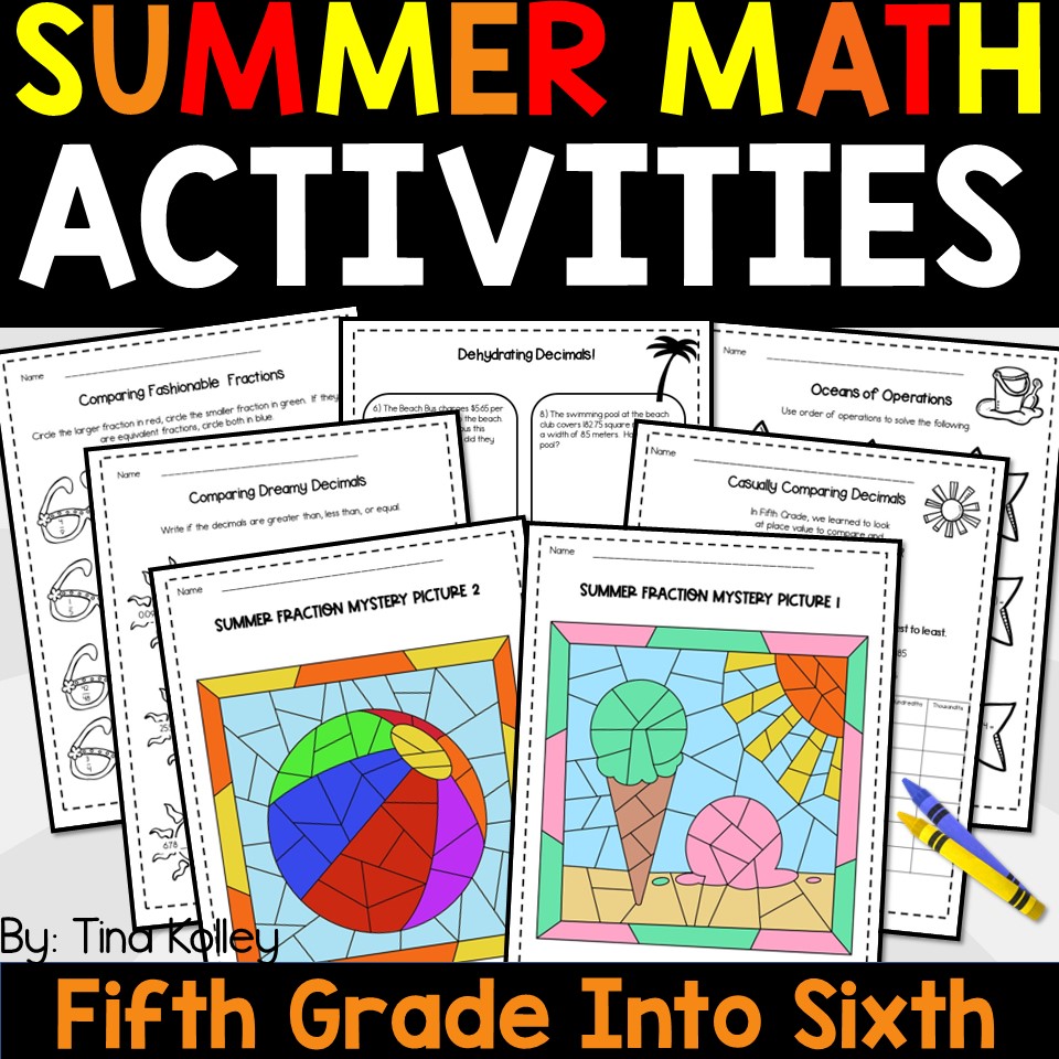 Summer Review Packet for 5th Grade