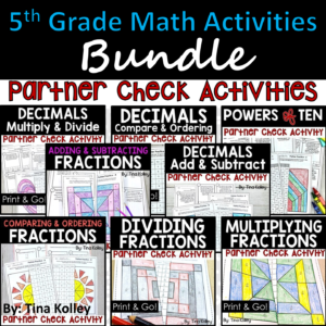 Fifth Grade Math Color by Codes