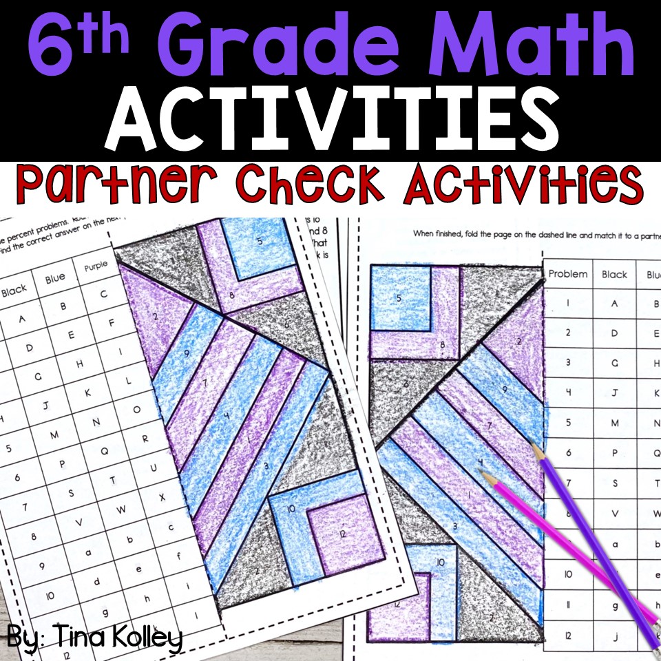 Sixth Grade Math Color by Codes