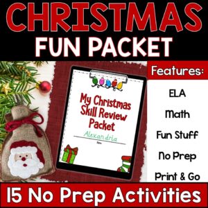Christmas Holiday Activities for Upper Elementary