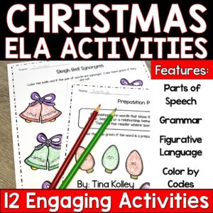 Christmas ELA Activities for Upper Elementary