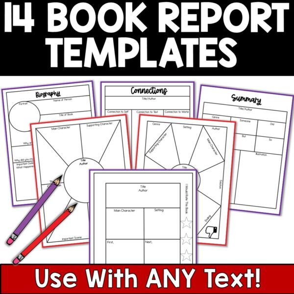 One Pager Mega Bundle - One Pager Book Reports - One Pagers for Upper Elementary - One Pager for Every Subject - Exit Tickets - Image 6