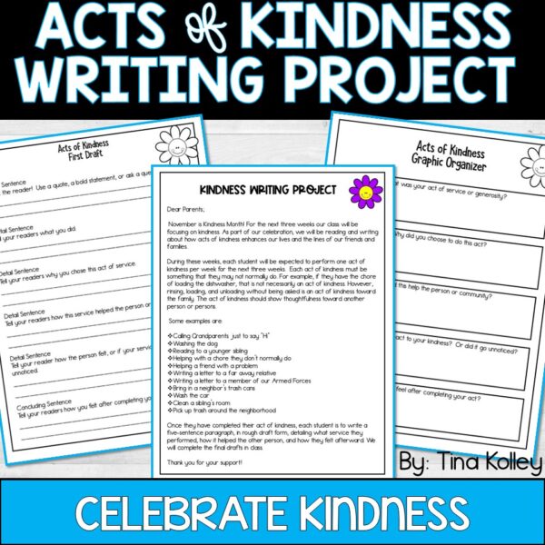 Acts of Kindness free Writing Unit