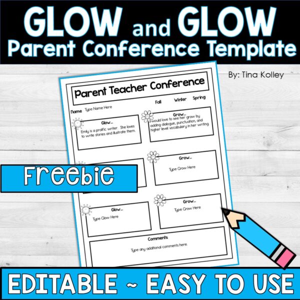 Glow and Grow Parent Conference Form