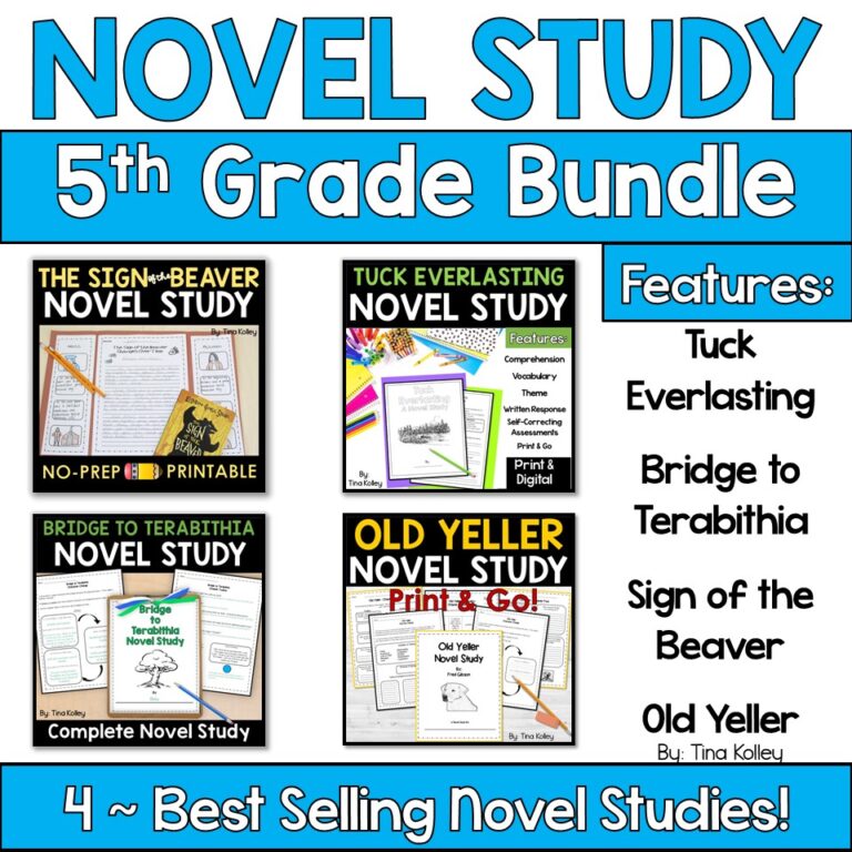 5th Grade novel Studies