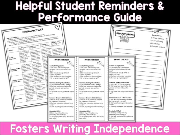 Writing Choice Boards for Homeschool - Writing Prompts for Kids - February Choice Board for Homeschool - Image 4