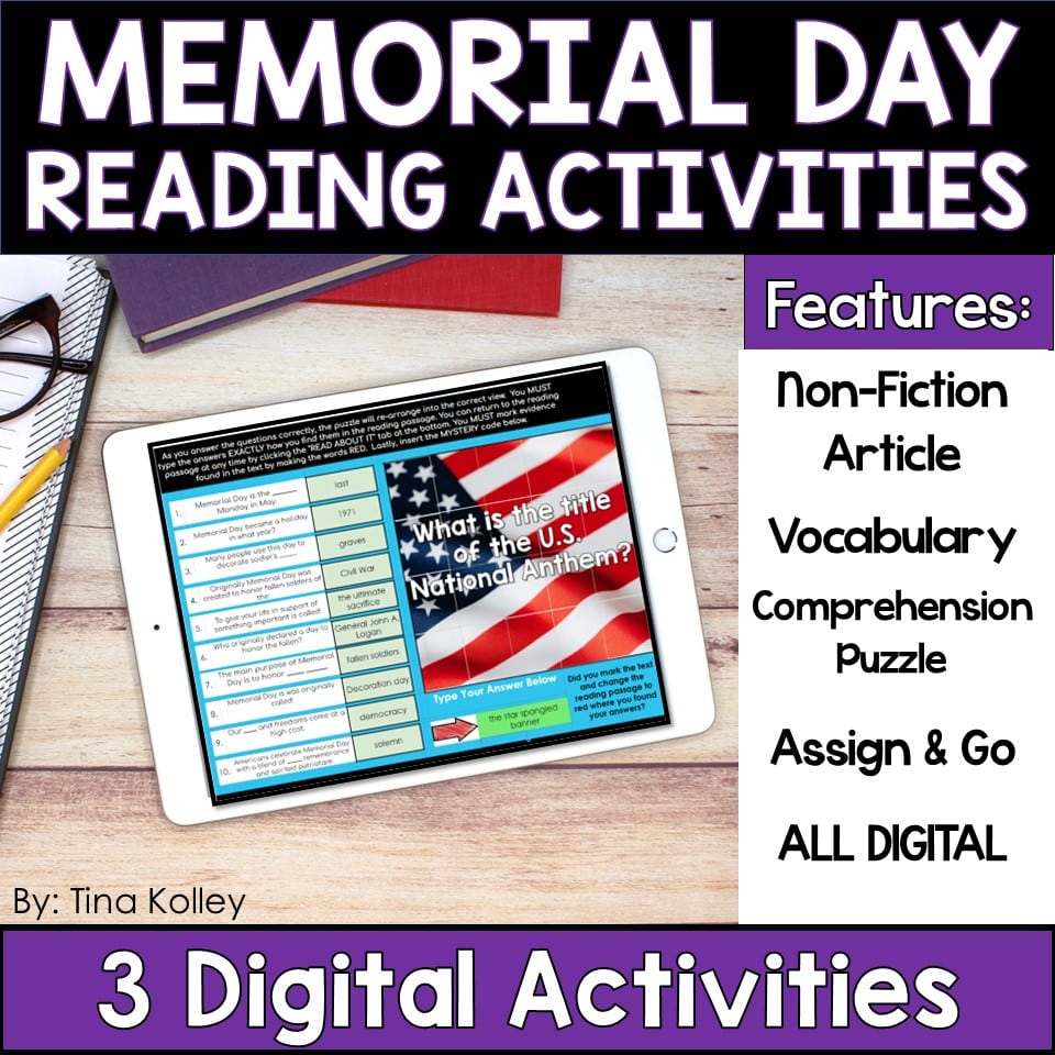 Memorial Day Activities for Students