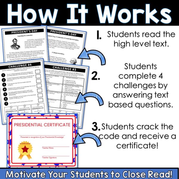 Presidents Day Reading Comprehension Escape Room - Image 2