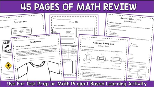 Math Performance Tasks - 5th Grade SBAC Test Prep - Math Project Based Learning - Image 4