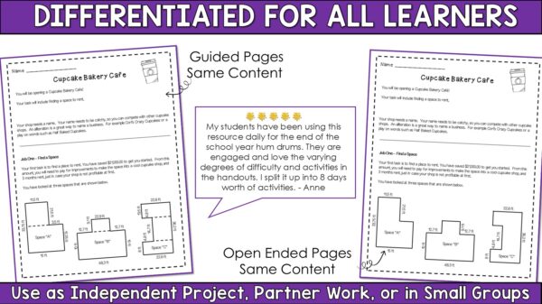 Math Performance Tasks - 5th Grade SBAC Test Prep - Math Project Based Learning - Image 5