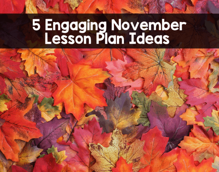 November Lesson Plan Ideas