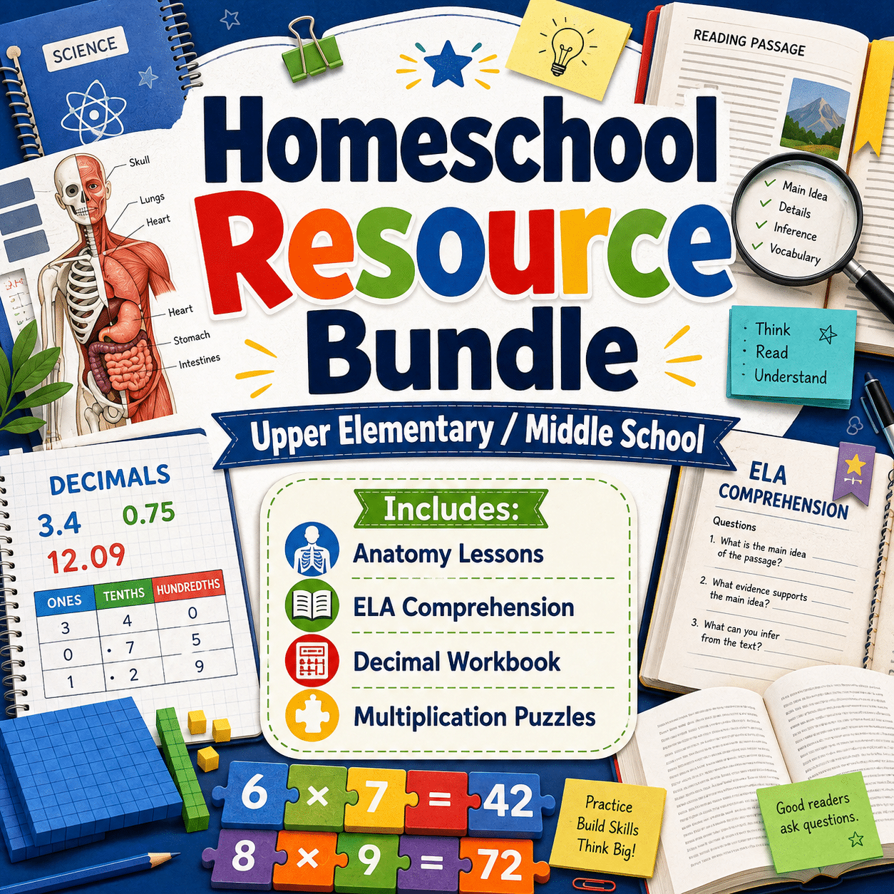 Upper Elementary/Middle School Homeschool Bundle